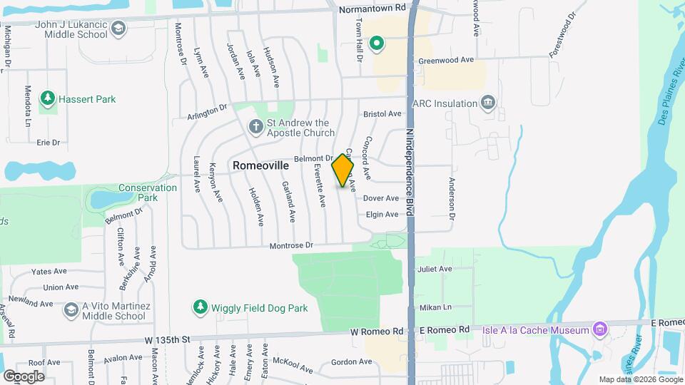 423 Dalhart Ave Map and Location Details