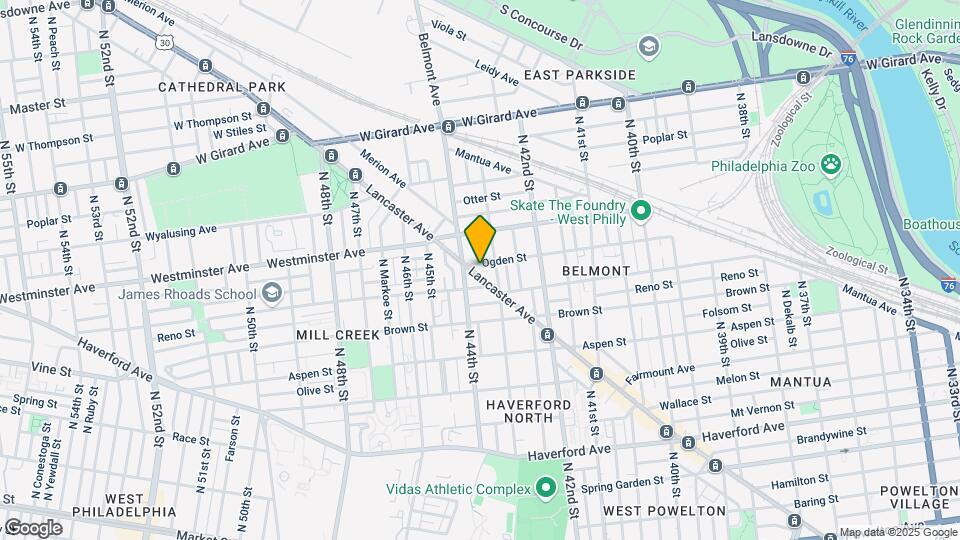 4324-44 Lancaster Ave Mapa y Detalles de la Ubicación