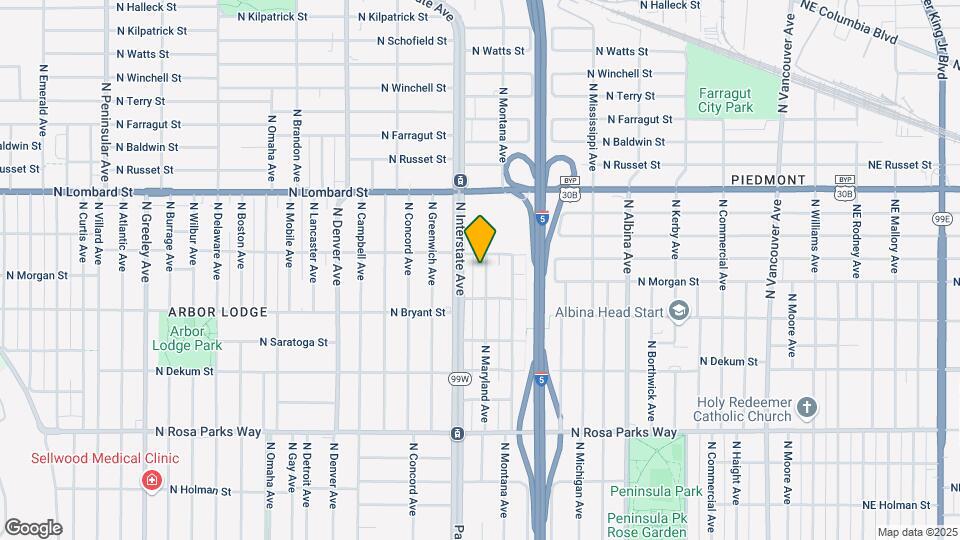 7115-7123 N Maryland Ave Map and Location Details