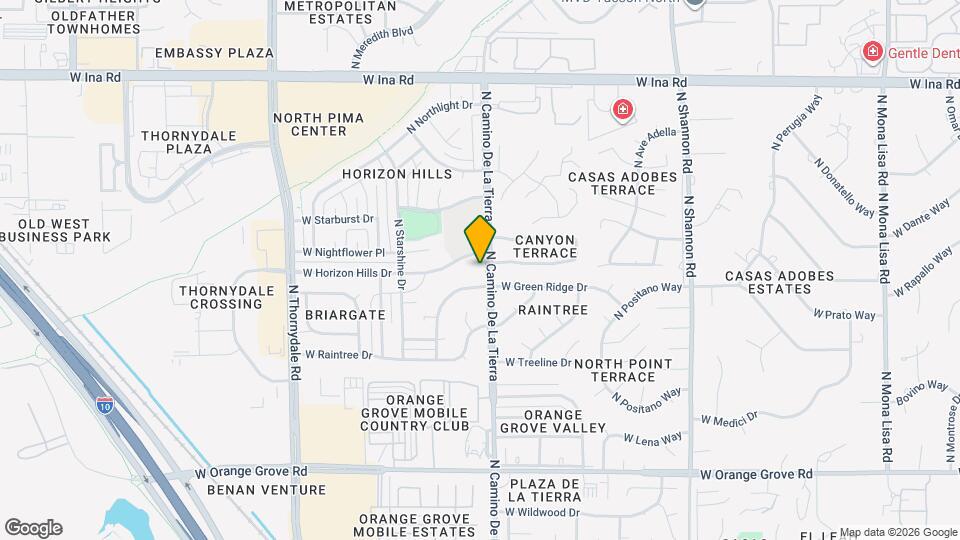 6801 N Camino De La Tierra Map and Location Details