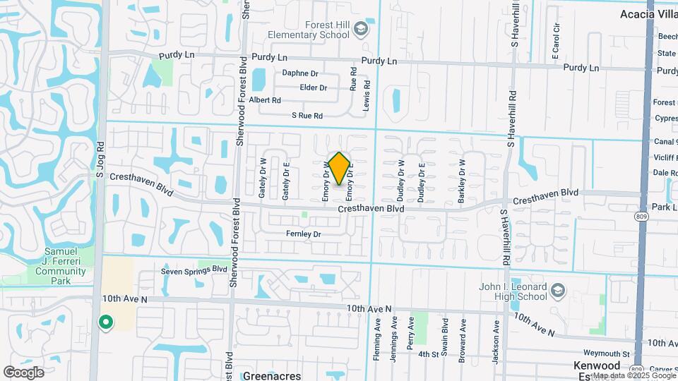 2737 Emory Dr E Map and Location Details