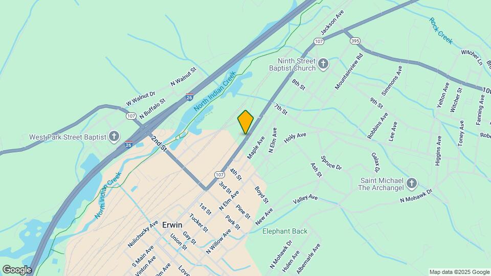 703 N Main Ave Map and Location Details