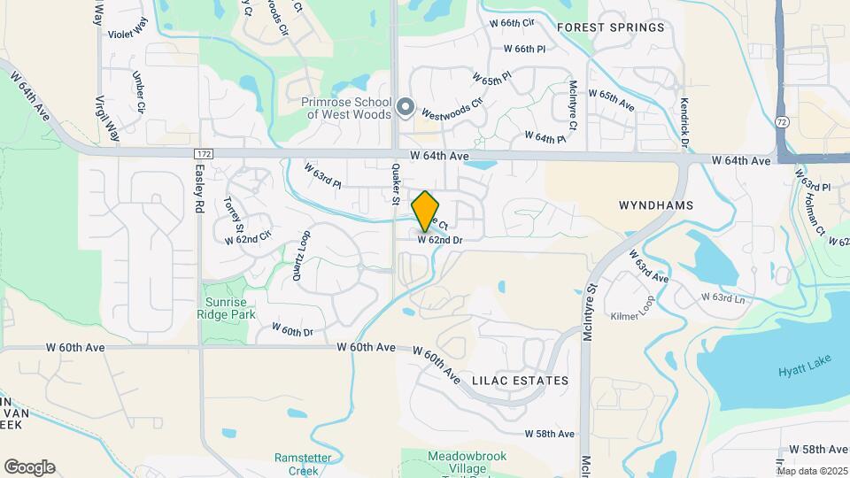 16285 W 62nd Dr Map and Location Details