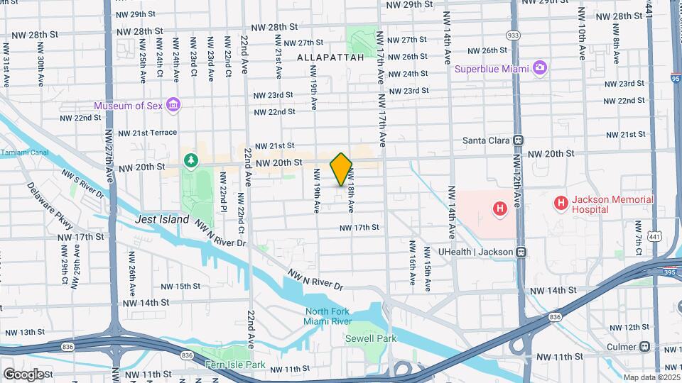 1828 NW 19th St Map and Location Details