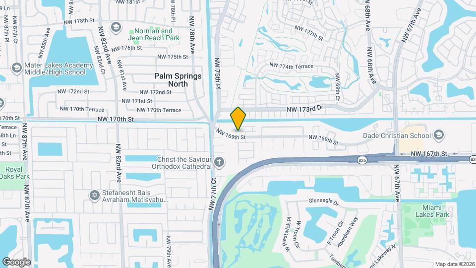7506 NW 169th Terrace Map and Location Details
