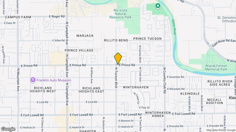 3560 N Tucson Blvd Map and Location Details