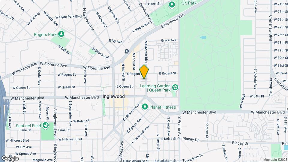 115 N Hillcrest Blvd Map and Location Details