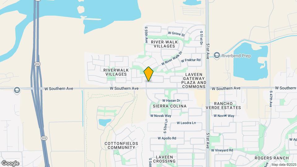 5822 S 54th Ln Map and Location Details