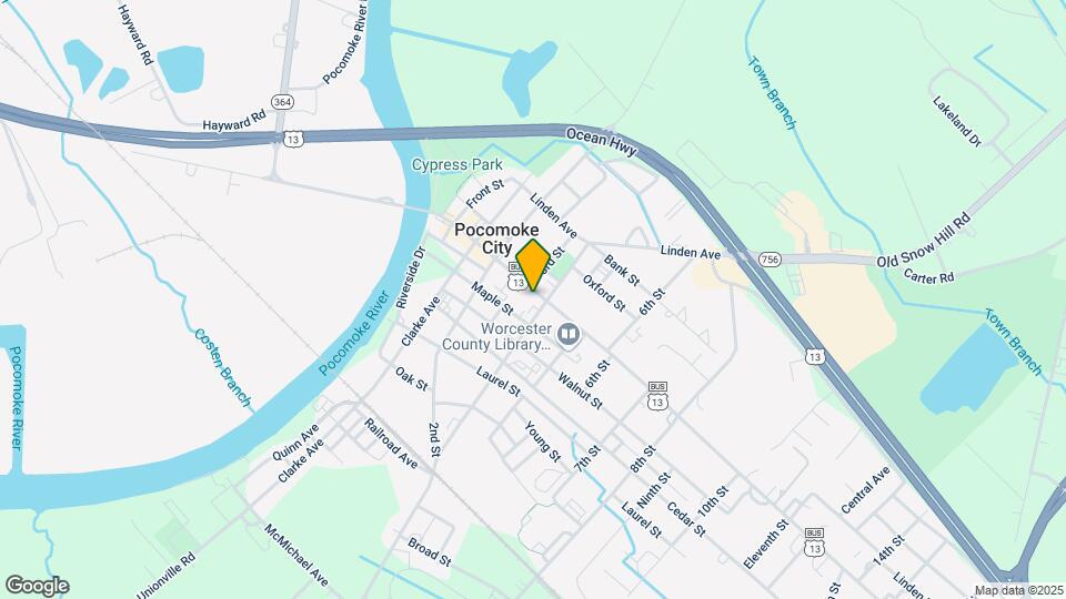 Bloyd's Pocomoke City Assisted Living Map and Location Details