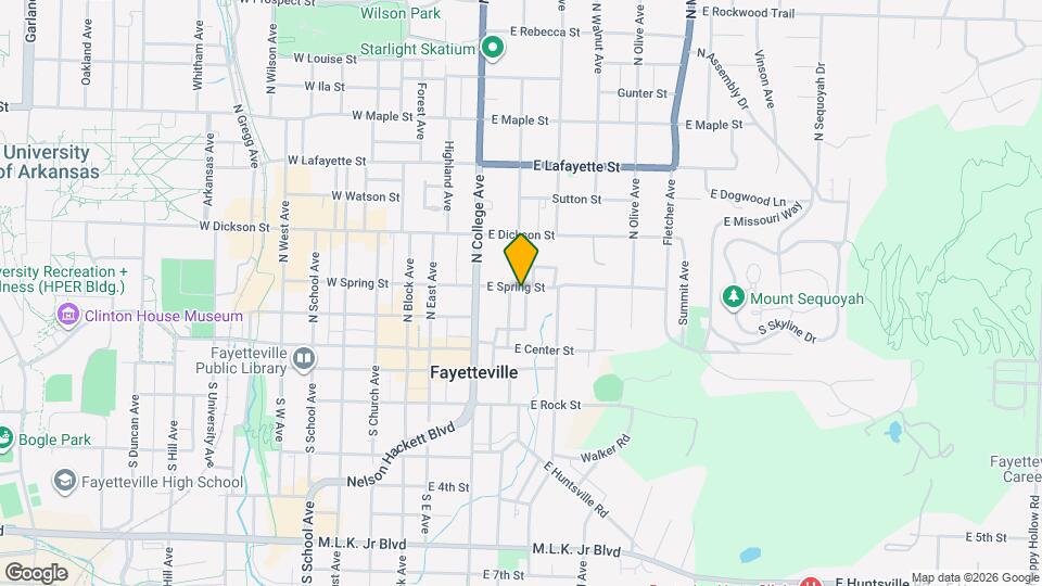 135 E Spring St Map and Location Details