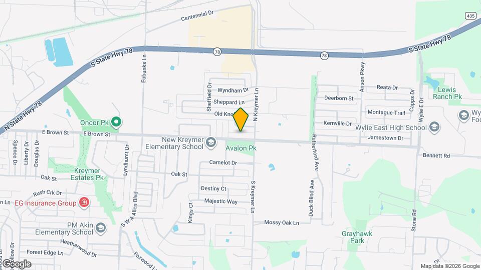 1315 E Brown St Map and Location Details