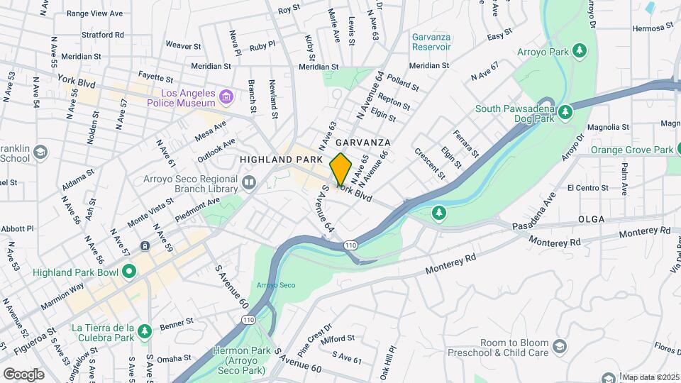 6420 York Blvd Mapa y Detalles de la Ubicación