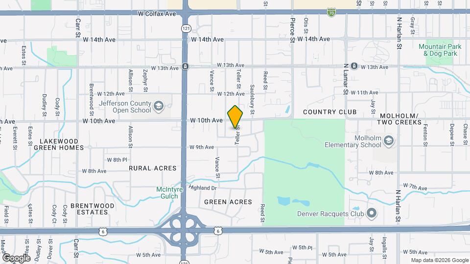 925 Teller St Map and Location Details