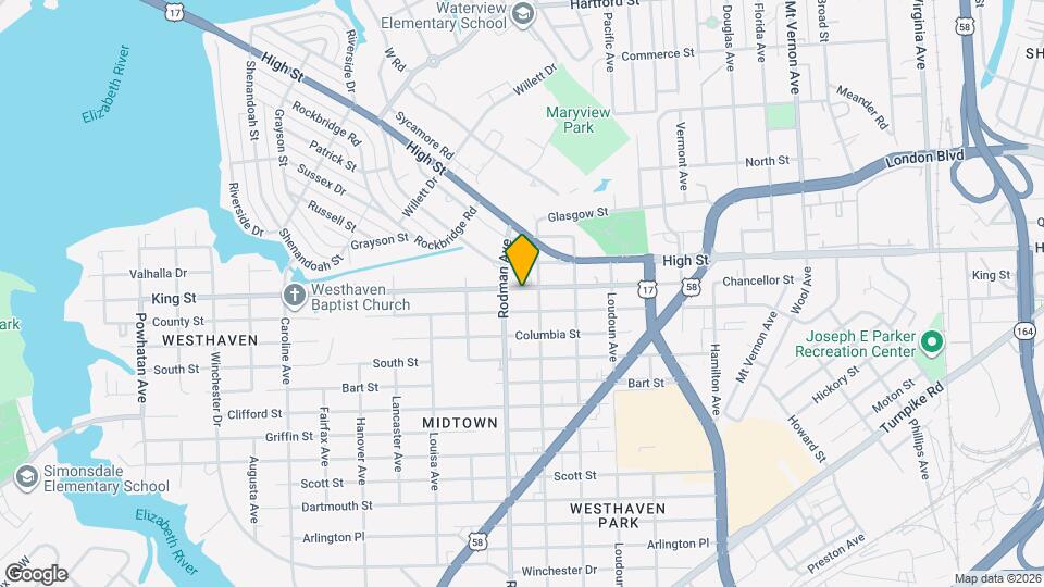 3611 King St Map and Location Details