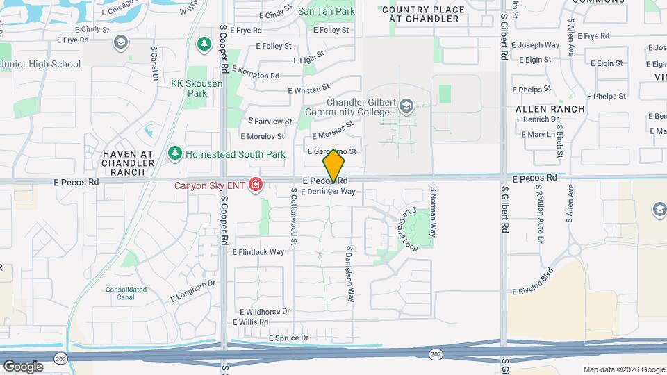 2380 E Derringer Way Map and Location Details