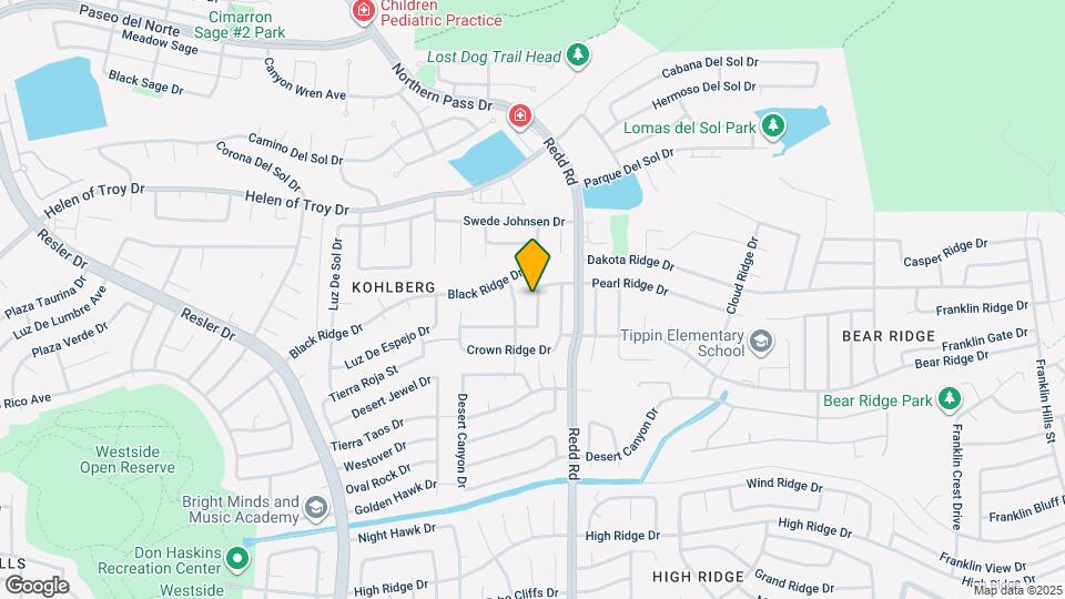 1421 Black Ridge Dr Map and Location Details