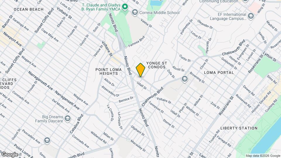 3805 Voltaire St Map and Location Details