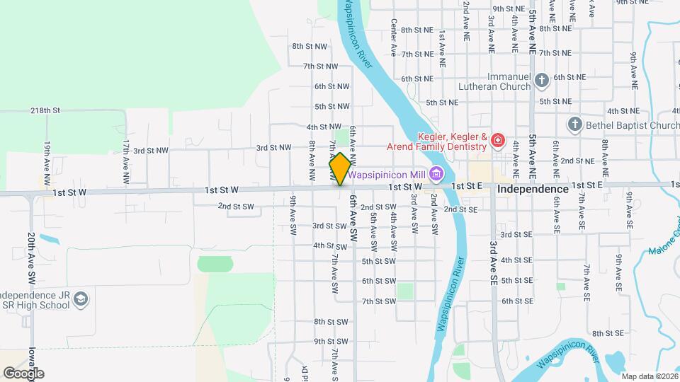 609 1st St E Map and Location Details