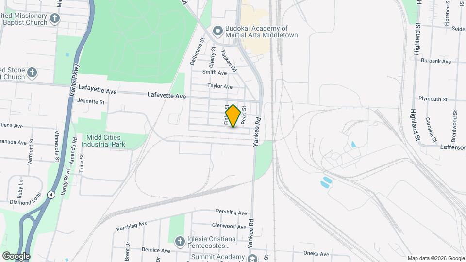 1706 Meadow Ave Map and Location Details