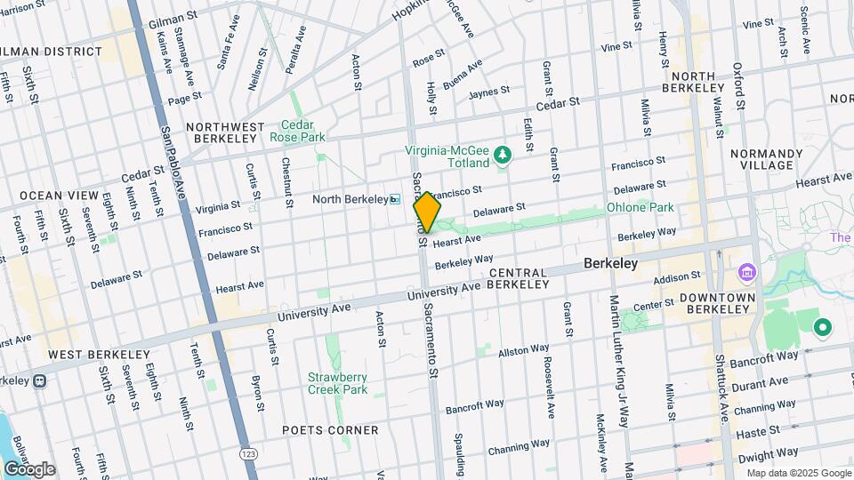 1813 Sacramento St Map and Location Details
