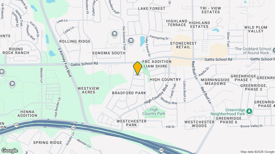 2707 Vinson Ct Mapa y Detalles de la Ubicación