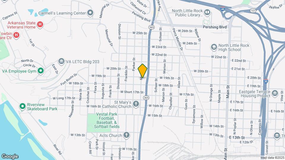 1814 Moss St Map and Location Details