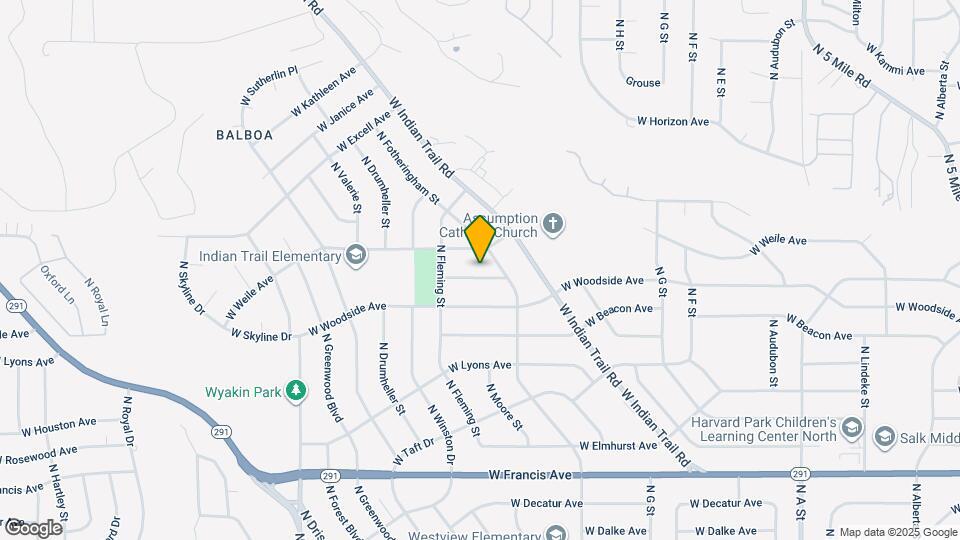 3728 W Delbert Ave Map and Location Details