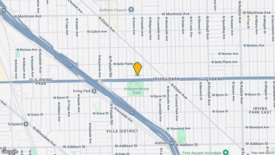 3818 W Irving Park Rd Map and Location Details