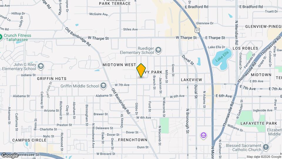 643 W 8th Ave Map and Location Details