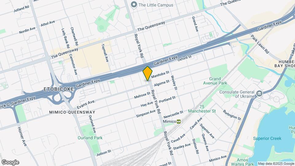 444 Royal York Rd Map and Location Details