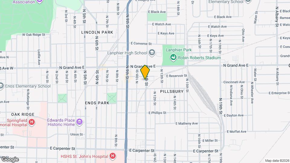 1125 N 11th St Map and Location Details