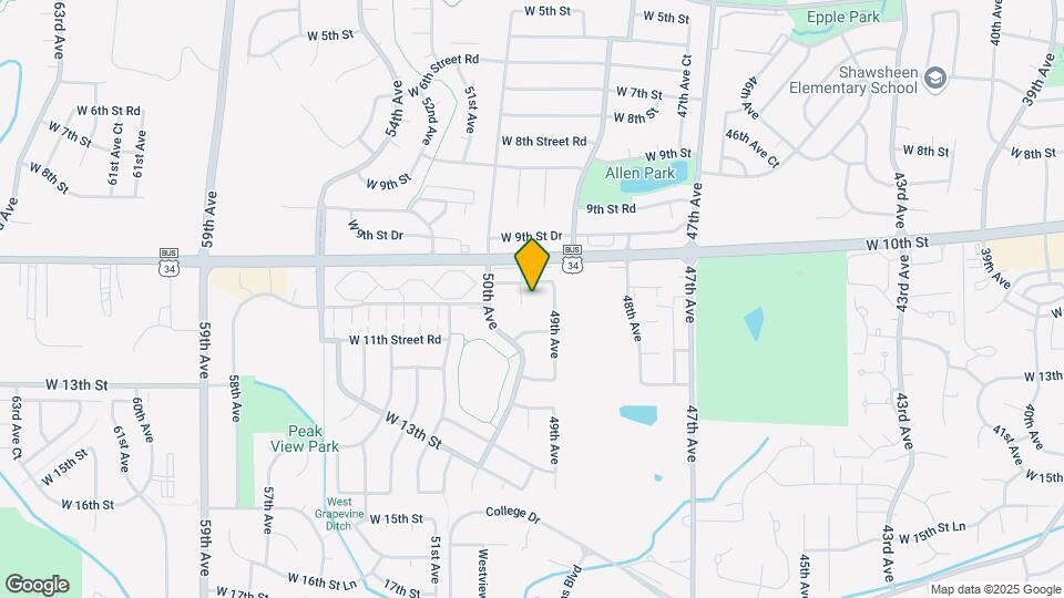 1016 49th Avenue Ct Map and Location Details