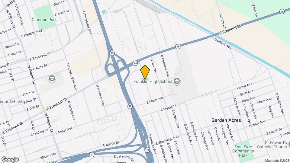 527 N Lillian Ave Map and Location Details