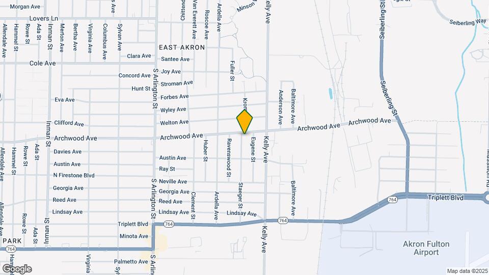 1214 E Archwood Ave Map and Location Details