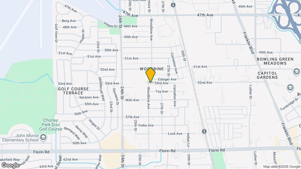 6805 Woodbine Ave Map and Location Details