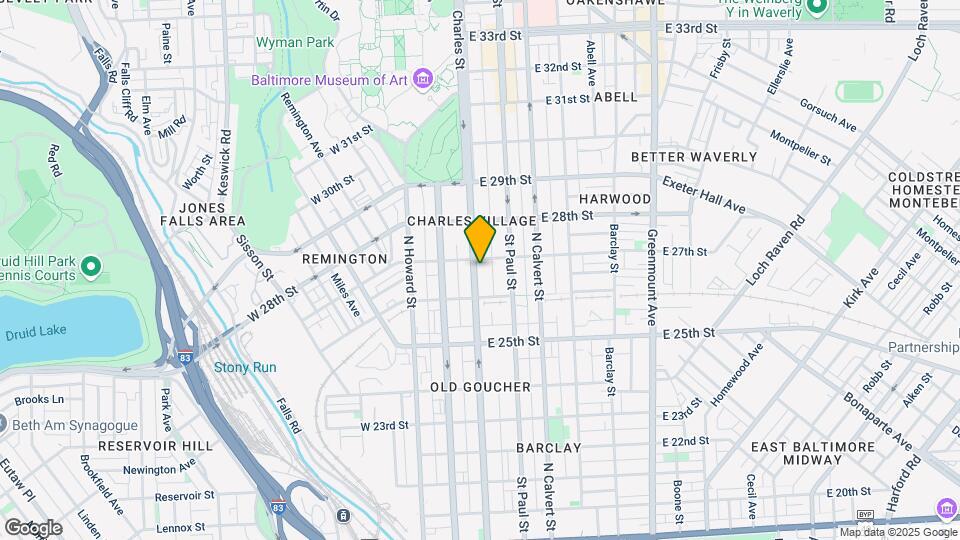 2635 N Charles St Map and Location Details