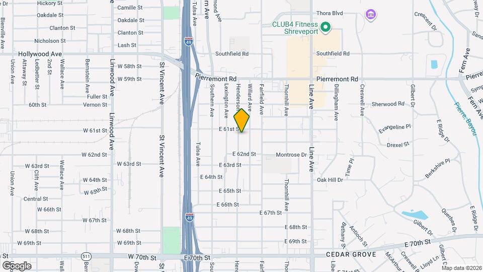 6107 Henderson Ave Map and Location Details