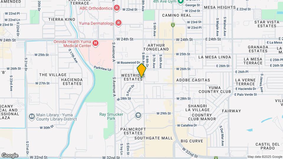 2711 S Mesa Ave Map and Location Details