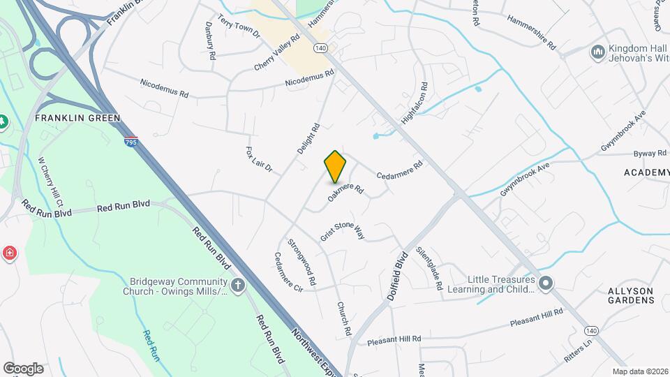 106 Oakmere Rd Map and Location Details