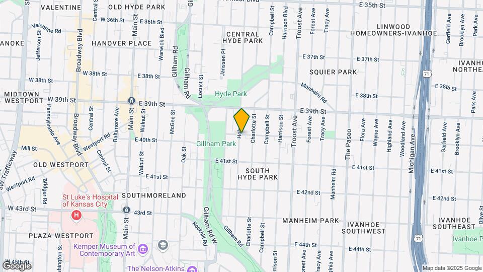 703 E 40th St Map and Location Details