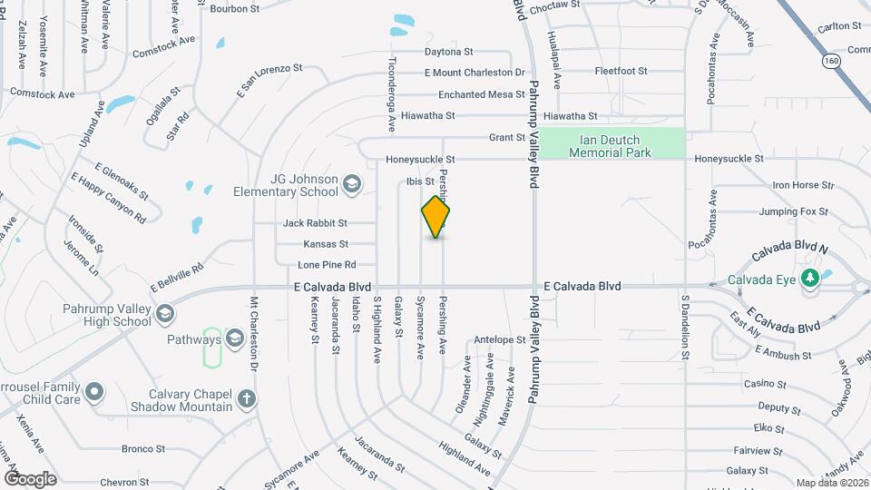 1770 Pershing Ave Map and Location Details