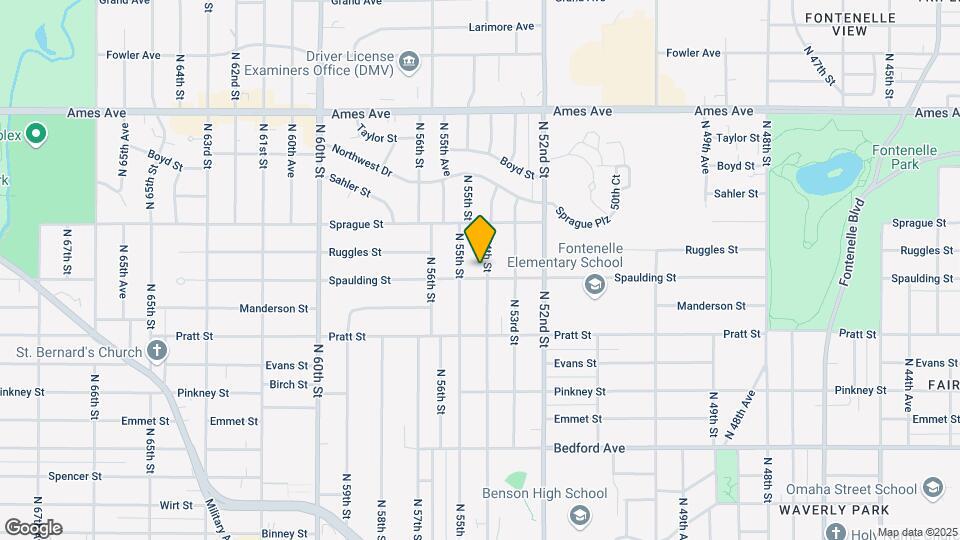 3906 N 54th St Map and Location Details
