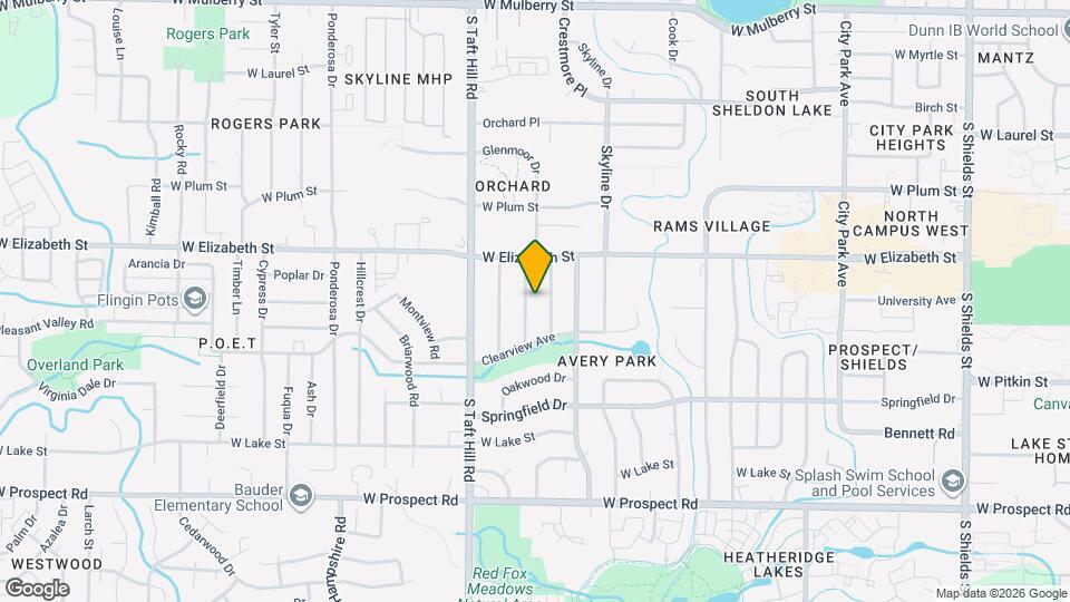 1024 Glenmoor Dr Map and Location Details