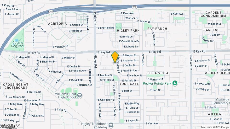 1712 S Martingale Rd Mapa y Detalles de la Ubicación