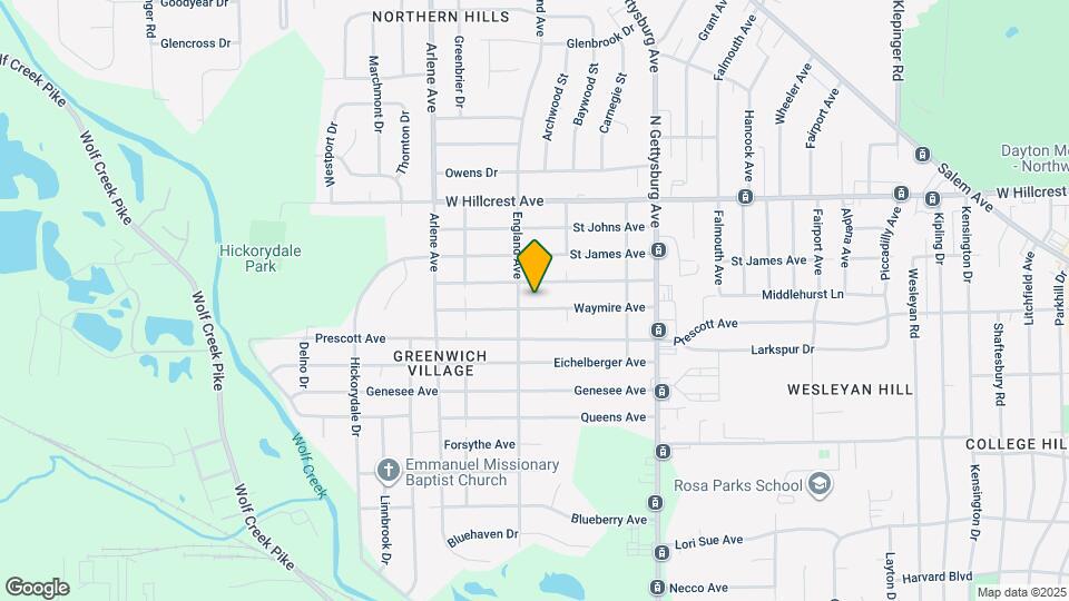 4529 Waymire Ave Map and Location Details