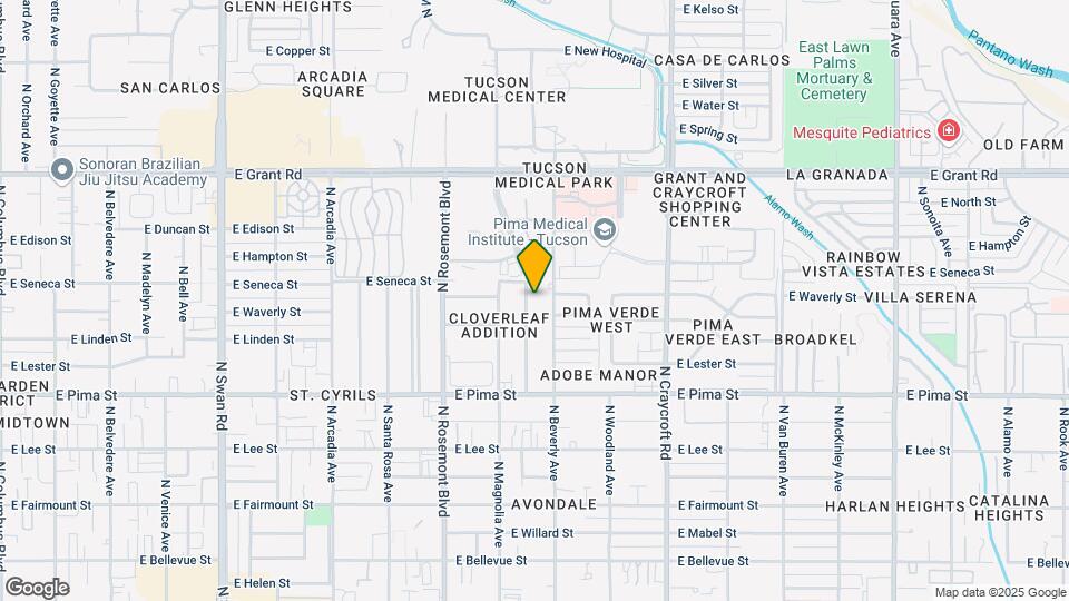 2012 N Cloverland Ave Map and Location Details