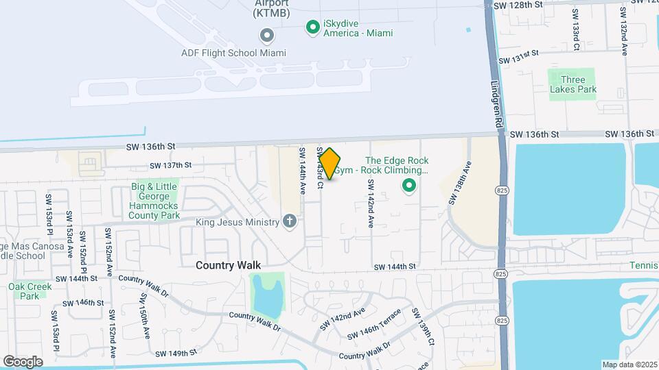 13921 SW 143rd Ct Map and Location Details