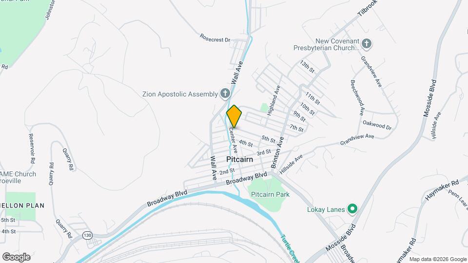 517 Center Ave Map and Location Details