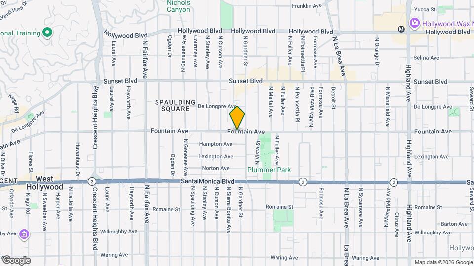 7522 Fountain Ave, Unit 7522 Map and Location Details