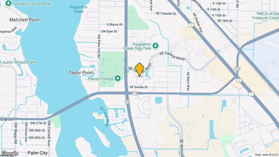 1950 SW Palm City Rd Map and Location Details